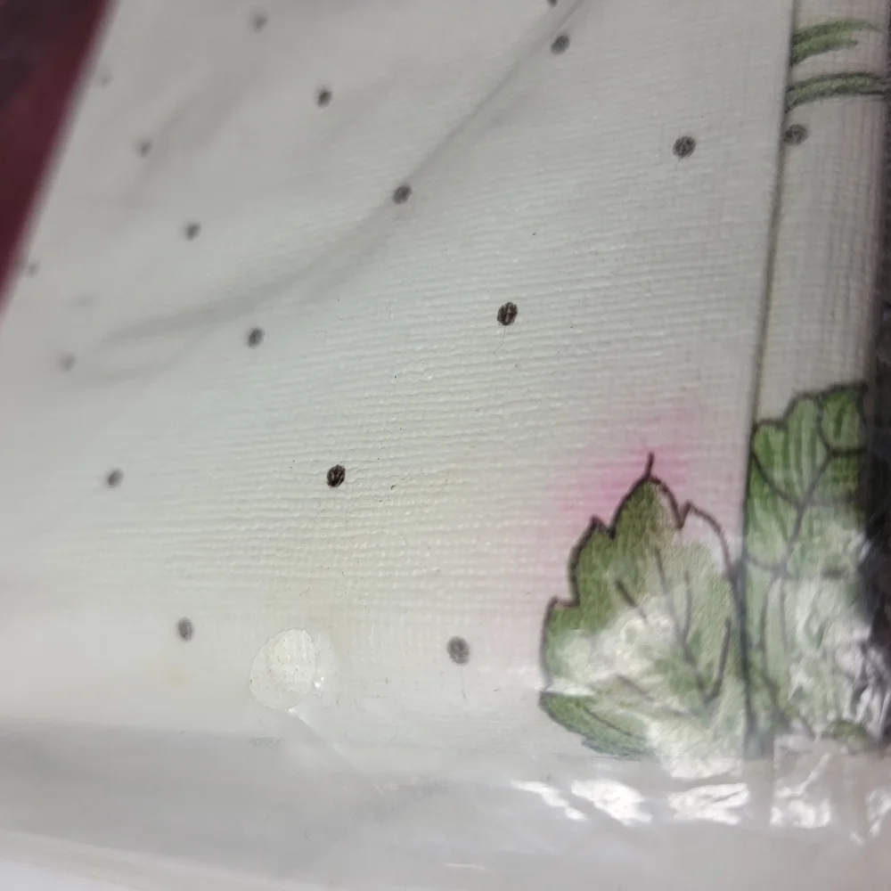 Vinyl Tablecloth Shabby Cottage Chic House and Garden Colors 52 x70 Oblong